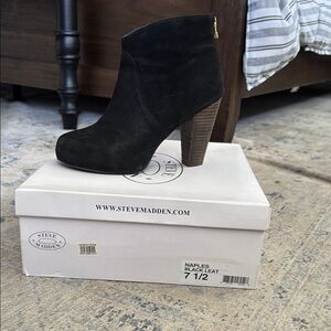 Steve Madden Women's Black Ankle Boots